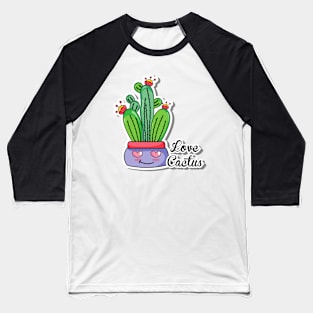 Small Cactus Lover - Love Cactus Baseball T-Shirt